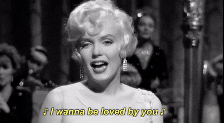 Alluring Marilyn Monroe Quotes Wants Love GIF