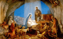 Alluring Nativity Of Jesus Christ Illustration