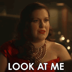 Alma Fillcot In Red Dress Look At Me GIF