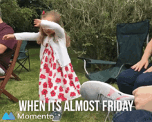 Almost Friday Feels Little Girl Happy Dance GIF