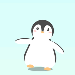 Almost There Chubby Penguin Dancing GIF