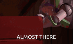 Almost There Woody Pinned Down Toy Story GIF