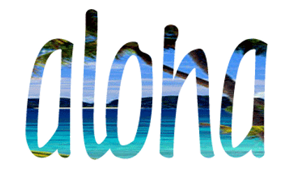 Aloha Coconut Silhouette Friday GIF