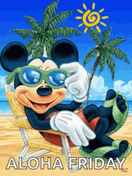 Aloha Friday Mickey Mouse GIF