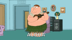 Aloha Friday Peter Griffin GIF