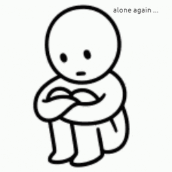 Alone Again Crying Art GIF