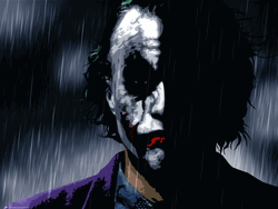 Alone Joker Rainy Night GIF