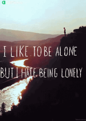 Alone Lonely Aesthetic Quote GIF