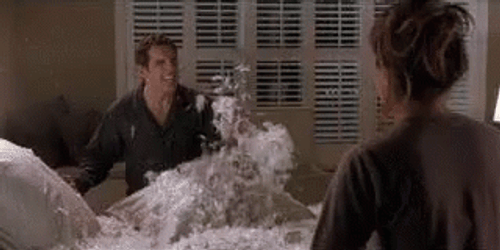 Along Came Polly Basketball Ben Stiller Pillow Playing GIF