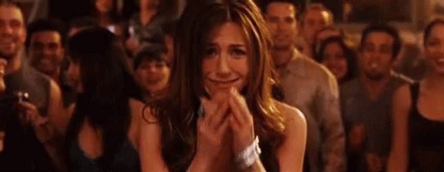 Along Came Polly Basketball Thrilled Jennifer Aniston  GIF
