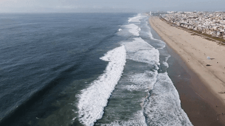 Along The Shore Blue Wave GIF