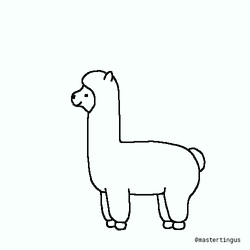 Alpaca Short Neck GIF