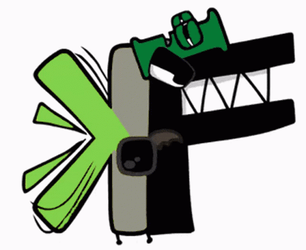 Alphabet Lore Letter F With K And I GIF