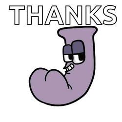 Alphabet Lore Letter J Thanks GIF