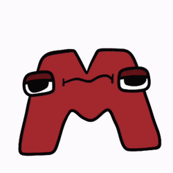Alphabet Lore Letter M Bored GIF