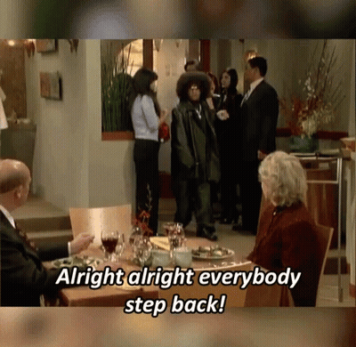 Alright Alright Everybody Step Back Group At Table GIF