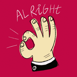 Alright Handy Sign GIF