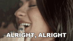Alright While Biting Her Finger GIF