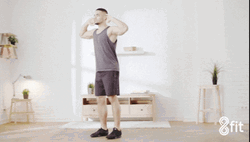 Alternate Lunge Fitness Workout GIF