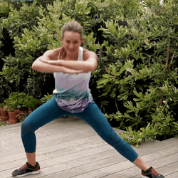 Alternate Side Lunge Exercise GIF