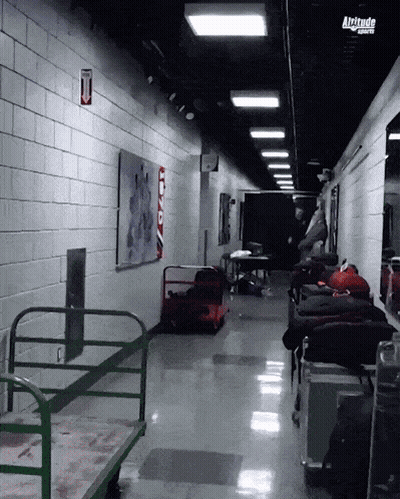 Altitude Sports Sign In Hallway GIF