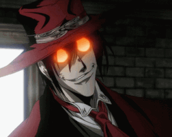 Alucard Hellsing Describing His Weapon GIF