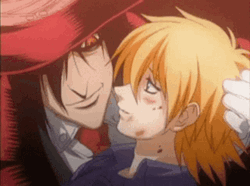 Alucard Hellsing Seras Victoria Bite Scene GIF