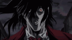 Alucard Hellsing Suprised GIF