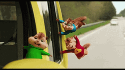 Alvin And The Chipmunks Car Ride GIF