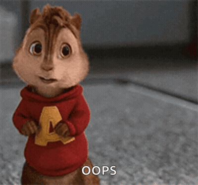 Alvin Chipmunk Saying Oops GIF