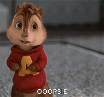 Alvin Chipmunk Smiling Says Ooopsie GIF