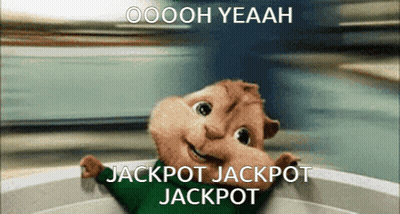 Alvin The Chipmunk Oooh Yeah Jackpot Jackpot Jackpot GIF