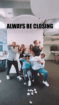 Always Be Closing High Roller Officemates GIF