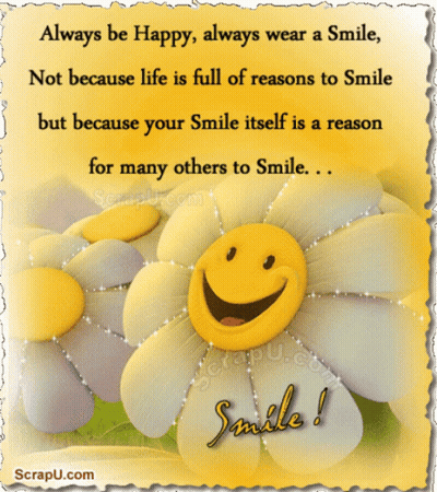 Always Be Happy Always Wear A Smile Card GIF