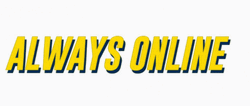 Always Online Text Effect GIF