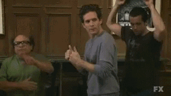 Always Sunny Boys Happy Dance GIF