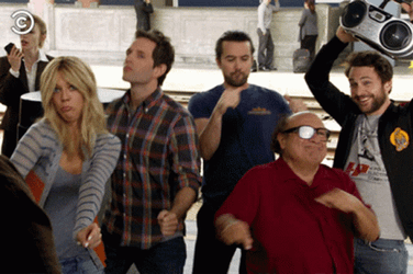 Always Sunny Chilling On Streets GIF