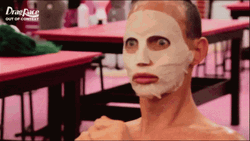 Alyssa Edwards Beauty Mask Stare GIF