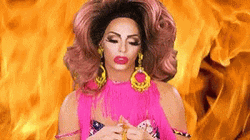 Alyssa Edwards Hell Fire Background RuPaul's Dragrace GIF