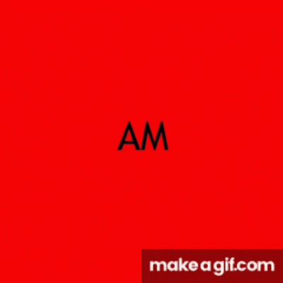 Am On Green Background GIF