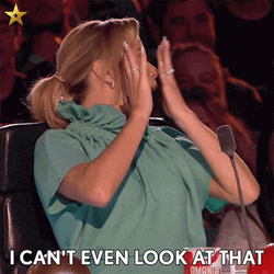 Amanda Holden Horrified Cant Even Look GIF