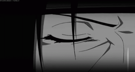 Amaterasu Itachi Open Sharingan Eye GIF