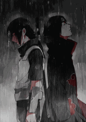 Amaterasu Itachi Raining GIF