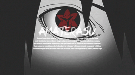Amaterasu Itachi Sharingan Glitch GIF