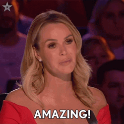 Amazed Amanda Holden Britain's Got Talent GIF