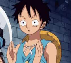 Amazed Clapping Luffy