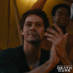 Amazed Golf Clap Dylan O'Brian GIF