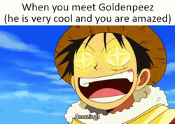 Amazed Luffy One Piece Anime GIF