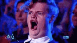 Amazed Reaction Mouth Open GIF
