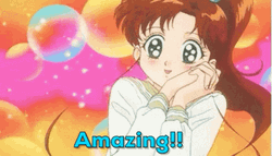 Amazed Sailor Jupiter Makoto Kino  GIF